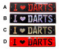 Mobile Preview: I Love Darts KFZ Schild