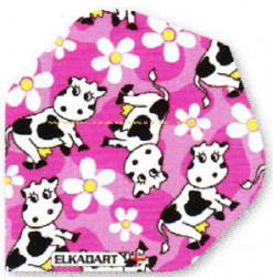 Elka Pro Flights Pink Cows (100)