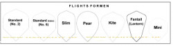 10 Set Logo/Foto-Flights in 100 mic. 2-Seitig bedruckt