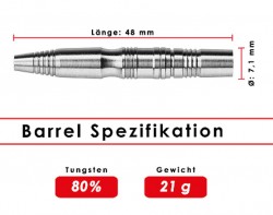 Karella Steeldarts Barrels Profi Line PL-08 21 gr.