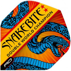 Peter Wright Snakebite Ionic Blue & Orange Dart Flights