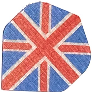 Mission Darts Alliance F3142 - Alette Per Freccette Union Jack, 100 Micron, Extra Resistenti (Set Da 3)