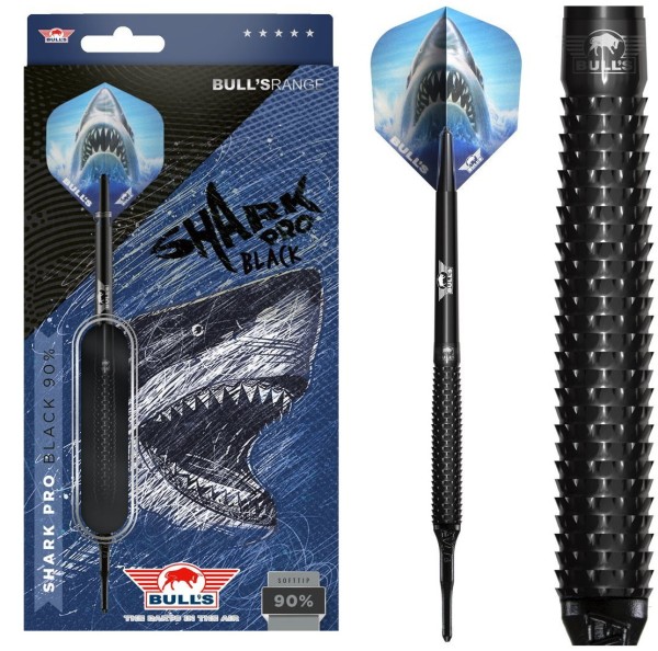 Bull's NL Softtip Shark Pro Black 90% 20 gr.