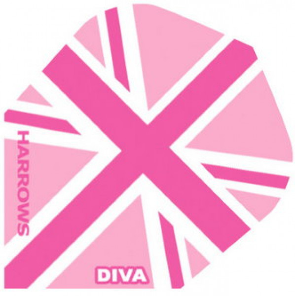 Harrows Diva 100 England Flagge pink