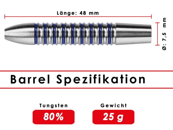 Karella Steeldarts Barrels Profi Line PL-02 21 gr.