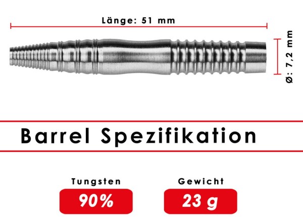 Karella Steeldarts Barrels Profi Line PL-11 23 gr.