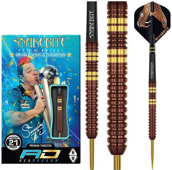 23 gr. Peter Wright "Snakebite" Copper Fusion Steeldarts