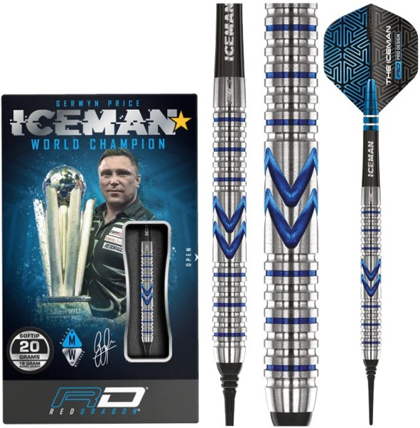20gr. Red Dragon Gerwyn Price "Iceman" Midnight Edition E-Darts