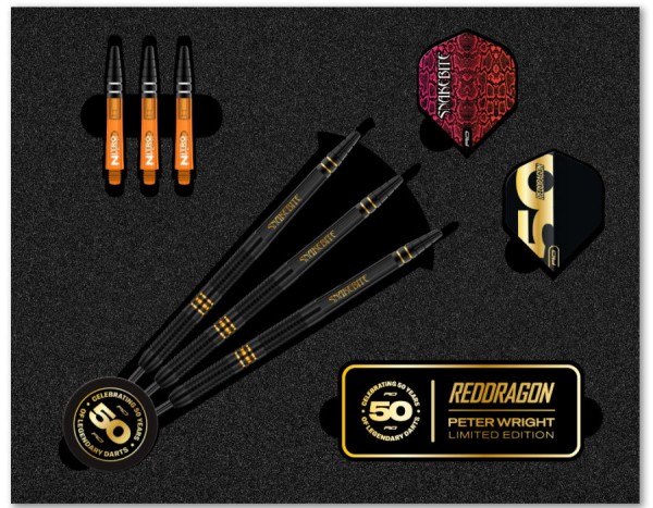 Red Dragon Peter Wright 50 Years Player LE Steeldarts