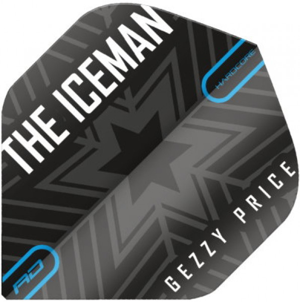 Gerwyn Price "The Iceman" Black & Grey Snowflake Flights