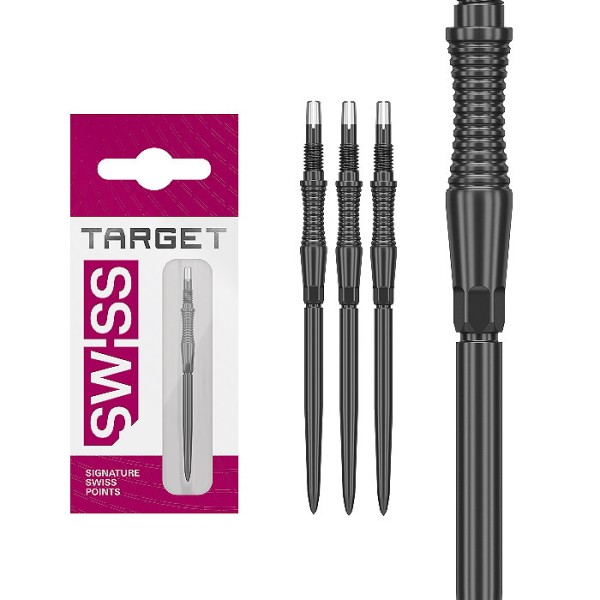 Target Signature Swiss Points RST Stahlspitzen Schwarz